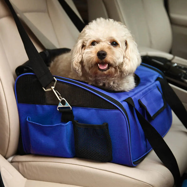 Freeperro Transportin Car Bag Azul 44 X 29 X 34Cm
