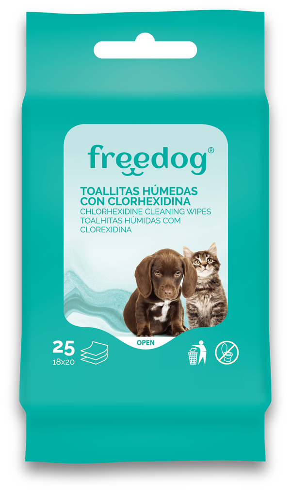 Freeperro Toallitas Clorhexidina Pocket 25Uds