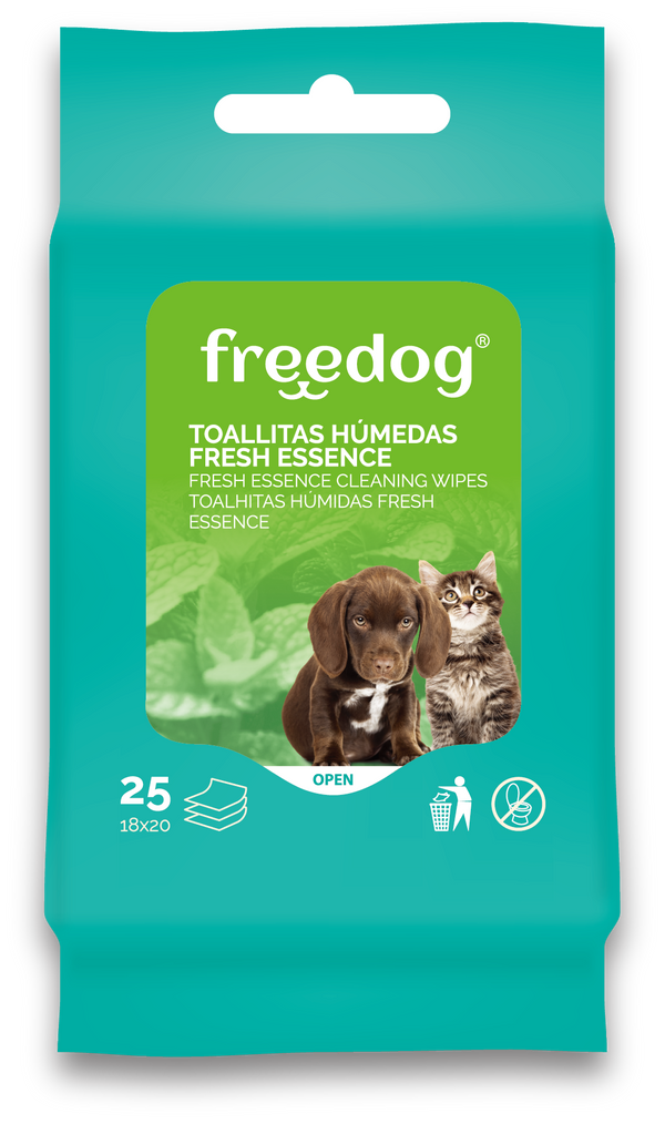 Freeperro Toallitas Humedas Fresh (Aloe ) Pocket 25 Ud 18X20Cm