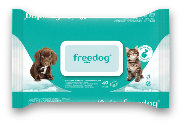 Freeperro Toallitas Clorhexidina Grande 40Uds