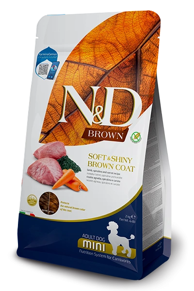 FARMINA ND BROWN PERRO CORDERO SPIRULINA MINI 2KG