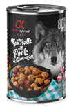 Alpha Spirit Perro Albondigas Cerdo Alcaravea Caja 6X400Gr