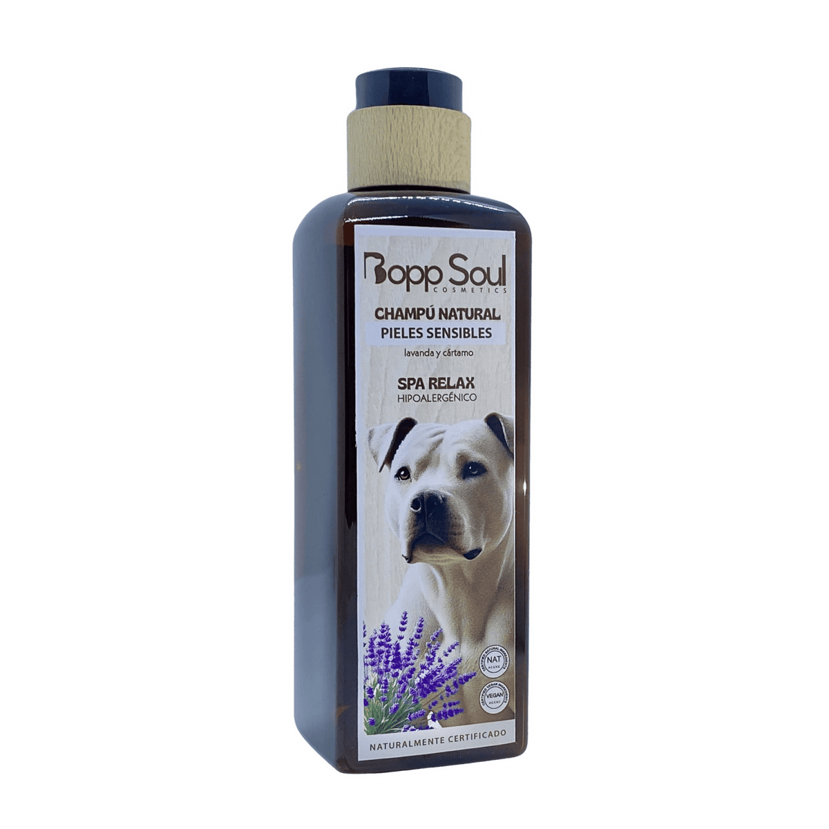 BOOP SOUL CHAMPÚ PIELES SENSIBLES LAVANDA Y CÁRTAMO SPA RELAX HIPOALERGÉNICO 300ML
