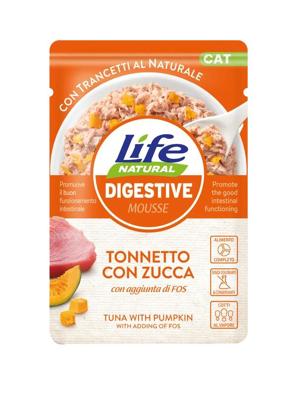 Life Natural Gatos Digestivo Atún Con Calabaza Sobre 70Gr