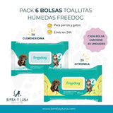 FREEDOG TOALLITAS PACK 3X40UDS CLORHEXIDINA 3X40UDS MANZANILLA