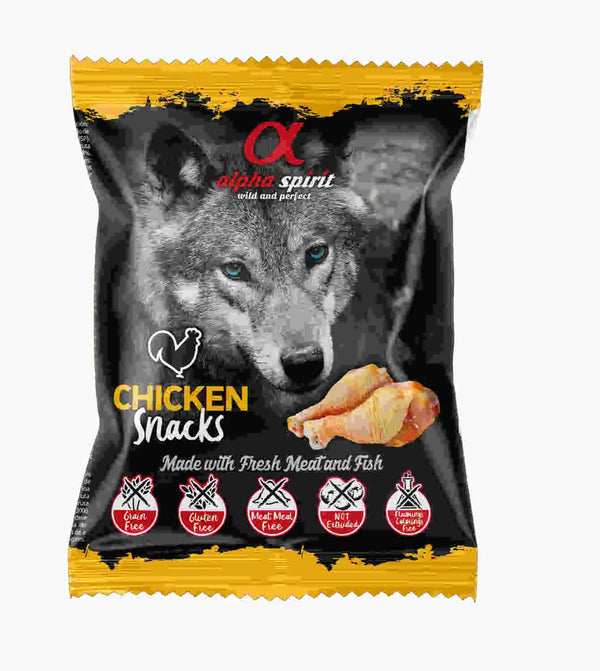 Alpha Spirit Perro Pollo Snacks 24X50Grs