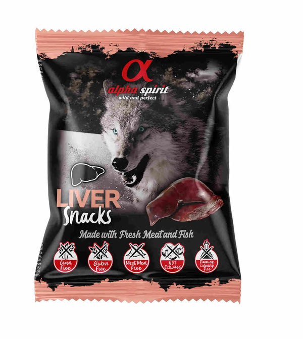 Alpha Spirit Perro Higado Snacks 24X50Grs