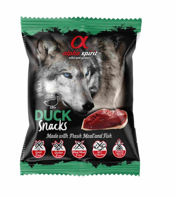 Alpha Spirit Perro Pato Snacks 24X50Grs