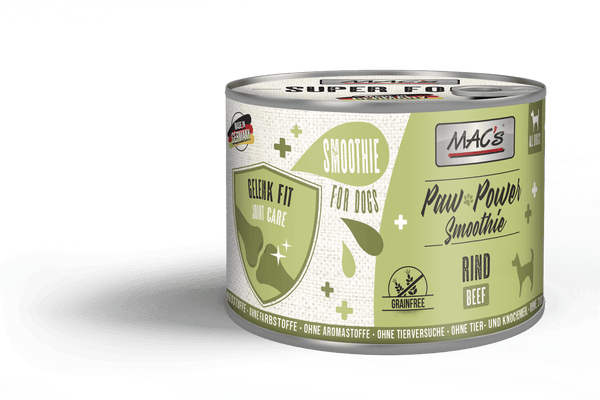 Mac’S Perro Paw Power Smoothie Res – Articulaciones En Forma (Alimento Complementario) 6X200Gr