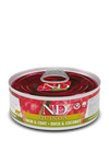 Farmina Nd Gato Quinoa Skin Coat Pato Caja 24X80Gr
