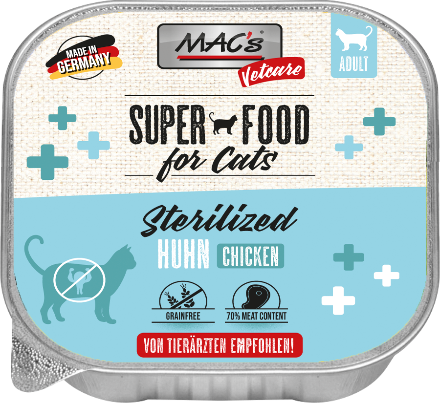 MAC’s Cat Vetcare Sterilized Pollo 100g
