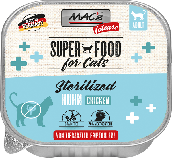 Mac’S Gato Vetcare Sterilized Pollo 100G