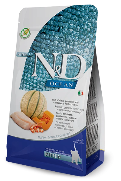 FARMINA ND GATO KITTEN OCEAN BACALAO CALABAZA 5KG