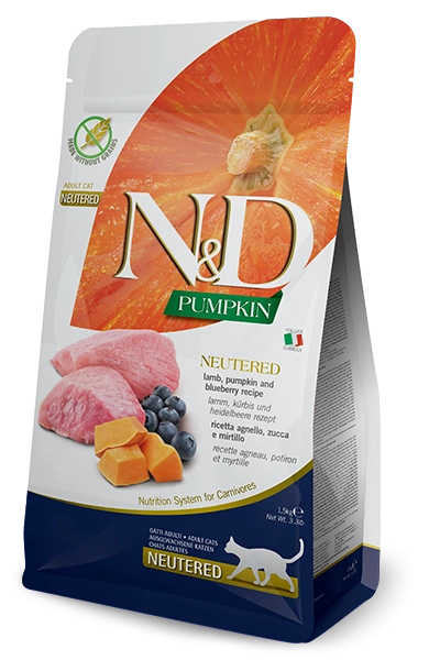 Farmina Nd Gato Pumpkin Neutered Cordero Arandano 1,5Kg