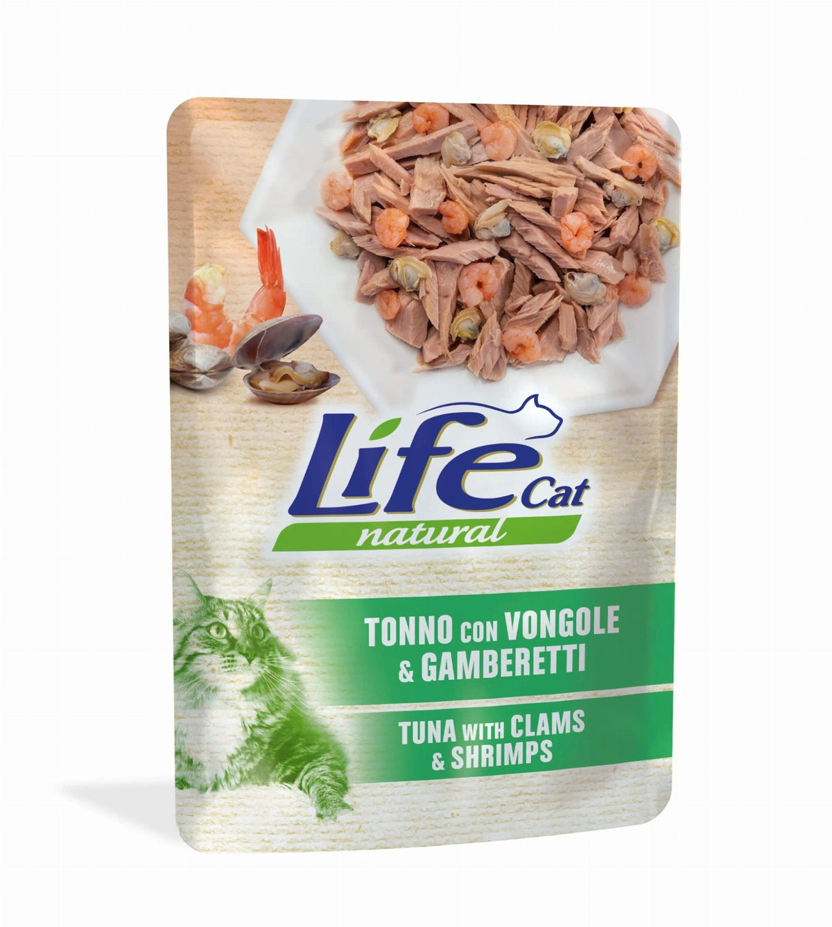 Life Natural Gatos Atún, Mejillones y Camarón en Gelatina 70 g