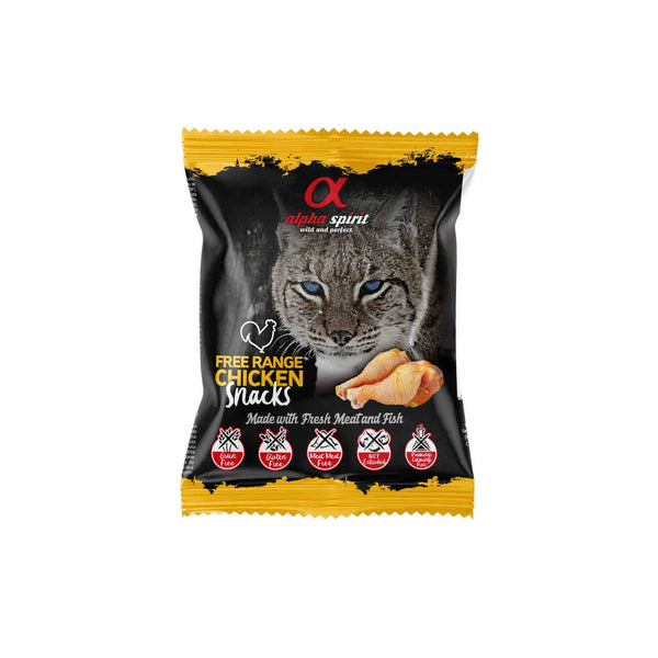 Alpha Spirit Gato Free Range Pollo Snacks 24X50Grs