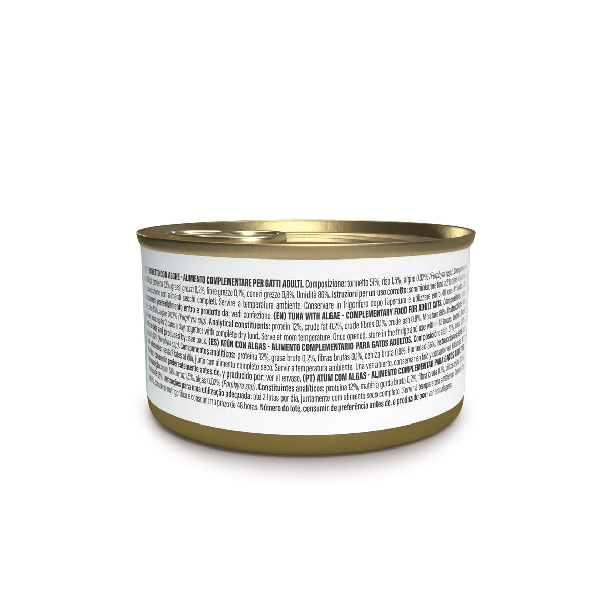 SCHESIR GATO Atún con algas en gelatina 12x70gr