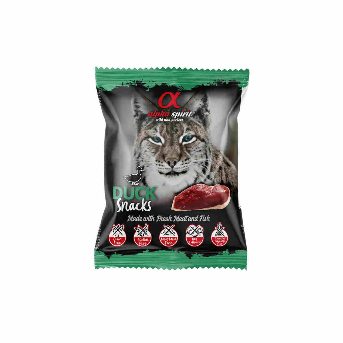 ALPHA SPIRIT FELINE PATO SNACKS 24X50GRS