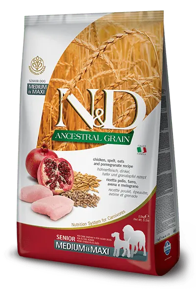 FARMINA ND PERRO SENIOR ANCESTRAL MEDIUM MAXI POLLO 2,5KG
