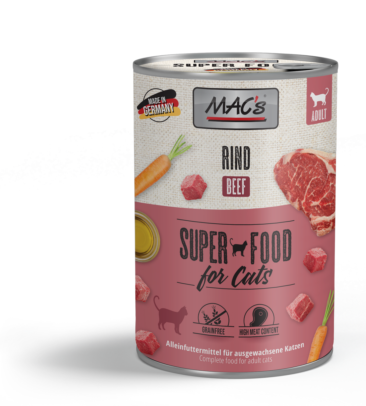 MAC's Cat Aves, Ternera y Arándanos