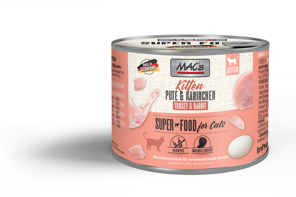 Mac’S Kitten Pavo Y Conejo 200G