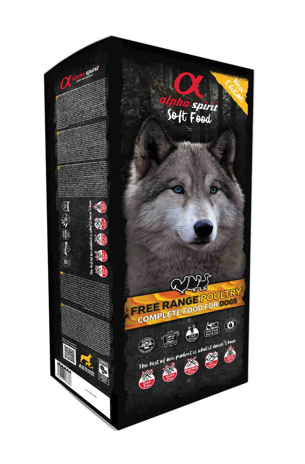 Alpha Spirit Perro Adulto Aves De Corral Semihúmedo