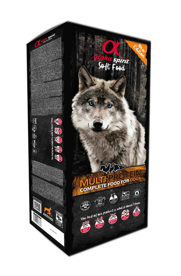 Alpha Spirit Perro Multiproteico Semihumedo Caja 9Kg