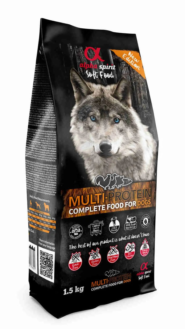 Alpha Spirit Perro Multiproteico Semihumedo Monoproteico Dosis 1,5Kg