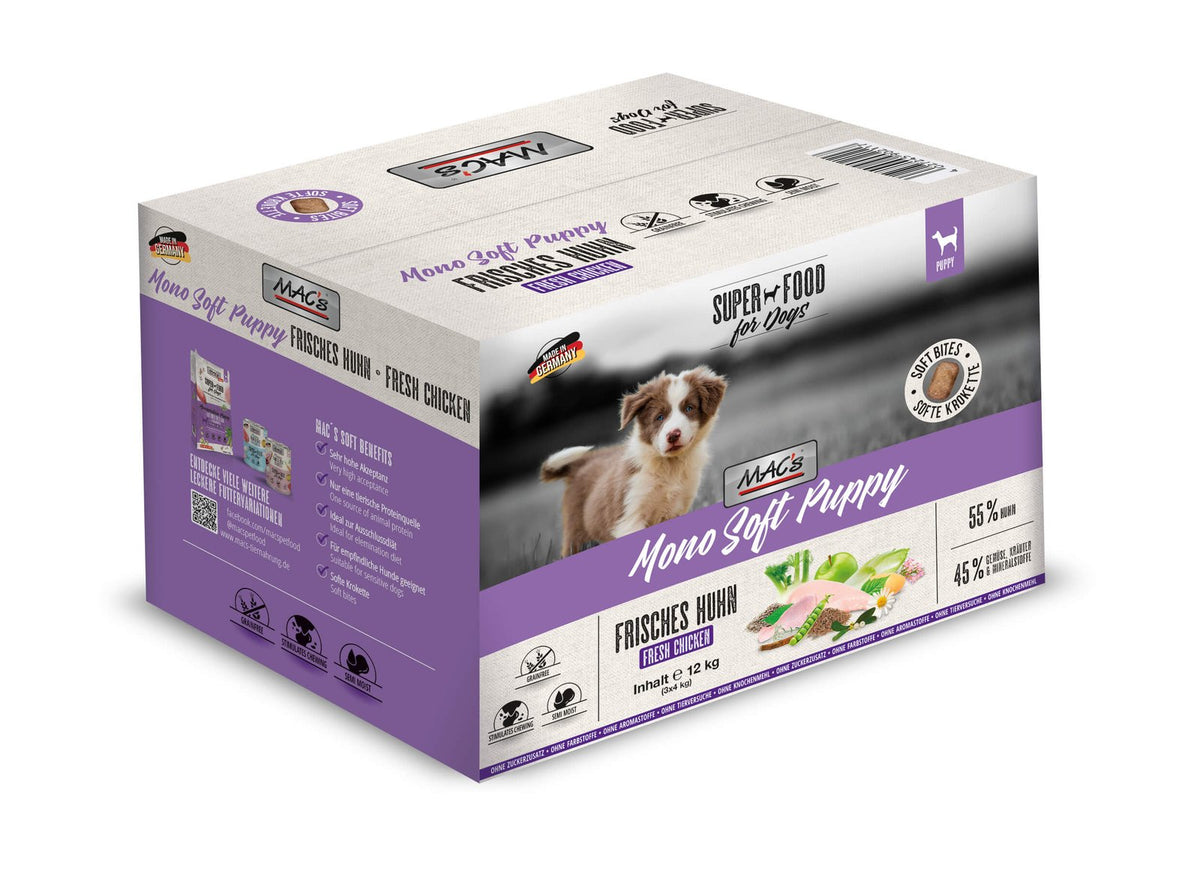 Mac’s Dog Soft Pollo Cachorro 3x4Kg