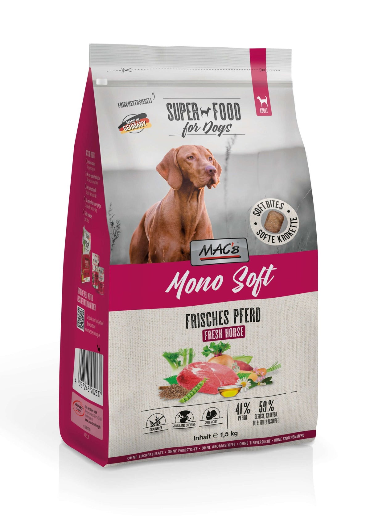 Mac’s Dog Soft Caballo 1,5Kg
