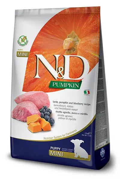 FARMINA ND PERRO PUPPY PUMPKIN MINI CORDERO 7KG
