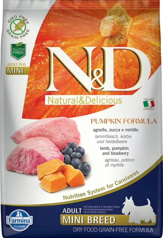 FARMINA ND PERRO PUMPKIN MINI CORDERO 7KG