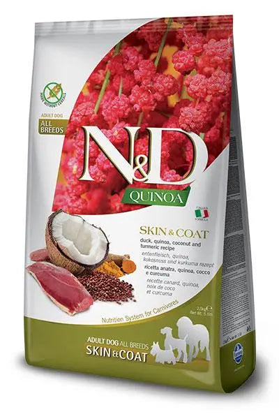 FARMINA ND PERRO QUINOA SKIN COAT PATO 2,5KG