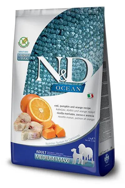 Farmina Nd Perro Ocean Pumpkin Medium Maxi Bacalao 2,5Kg