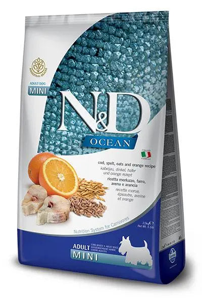 FARMINA ND PERRO OCEAN LOW GRAIN MINI BACALAO 2,5KG