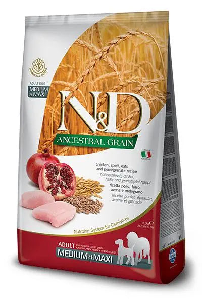 FARMINA ND PERRO ANCESTRAL MEDIUM MAXI POLLO 12KG