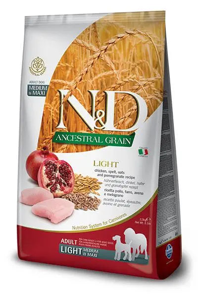 FARMINA ND PERRO ANCESTRAL LIGHT MEDIUM MAXI 2,5KG