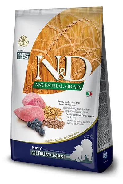 Farmina Nd Perro Cachorro Ancestral Medium Maxi Cordero 12Kg