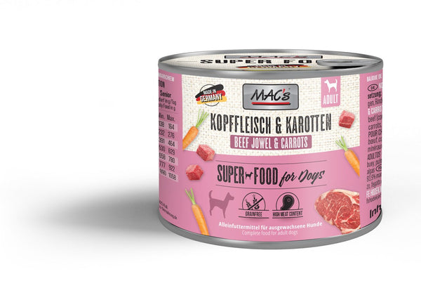Mac’S Perro Ternera & Zanahorias 6X200Gr
