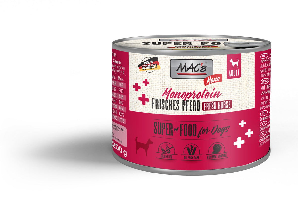 MAC’s Dog Caballo Mono Sensible 6x200Gr