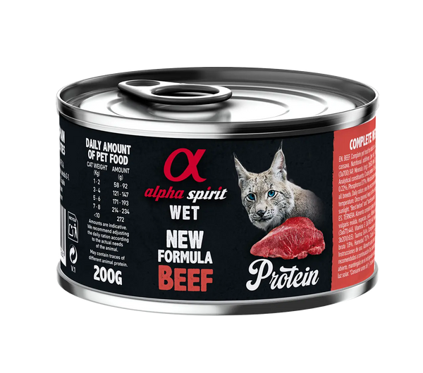 Alpha Spirit Gato Ternera Lata Caja 6X200Gr