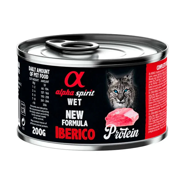 Alpha Spirit Gato Iberico Lata Caja 6X200Gr