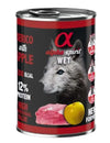 Alpha Spirit Perro Cerdo C/Manzana Amar. Lata 6X400Gr