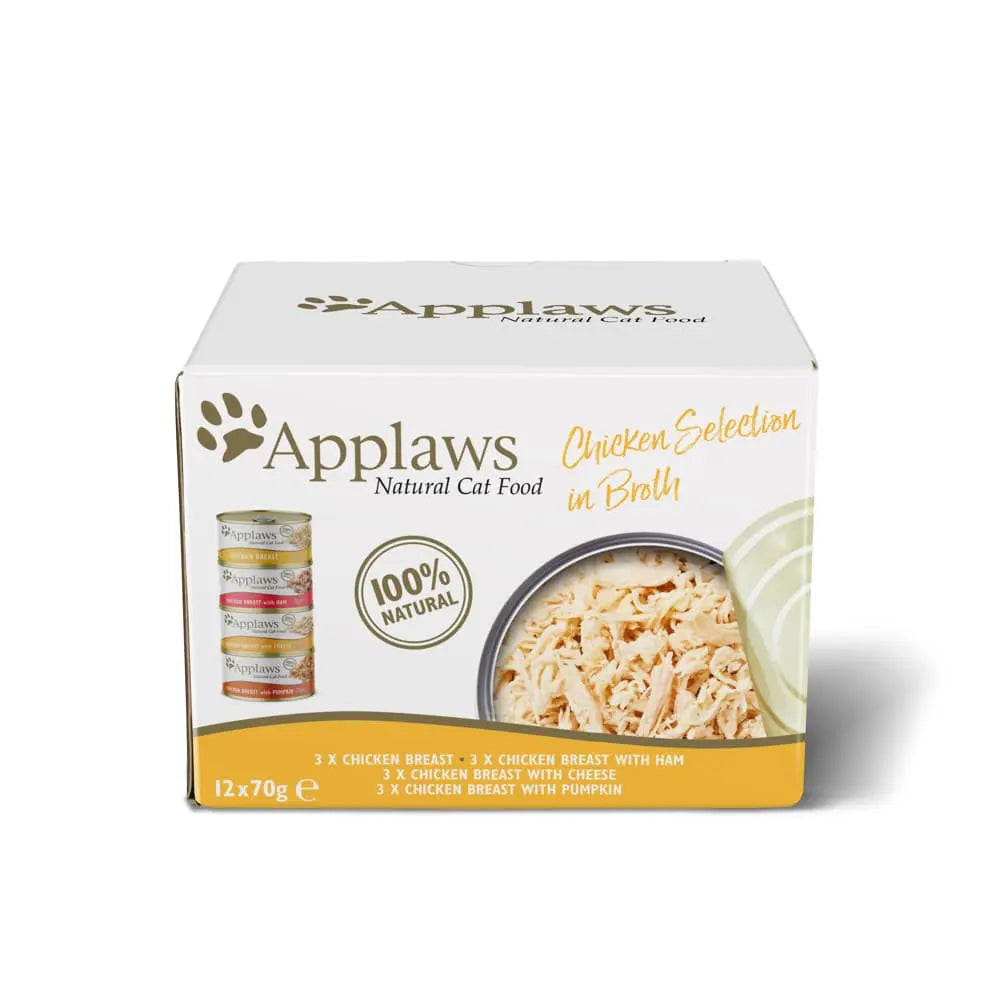 APPLAWS CAT LATA POLLO MULTIPACK 12X70GR