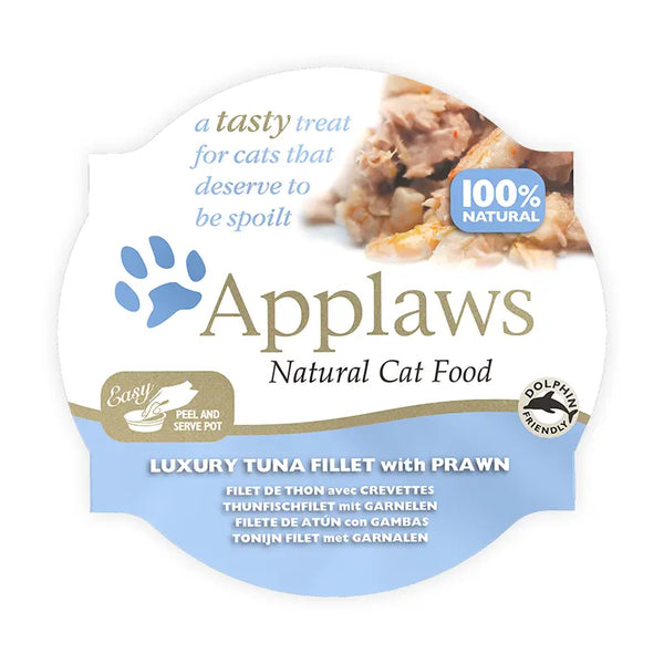 Applaws Gato Tarrina Filete Atun Y Gambas 10X60Gr