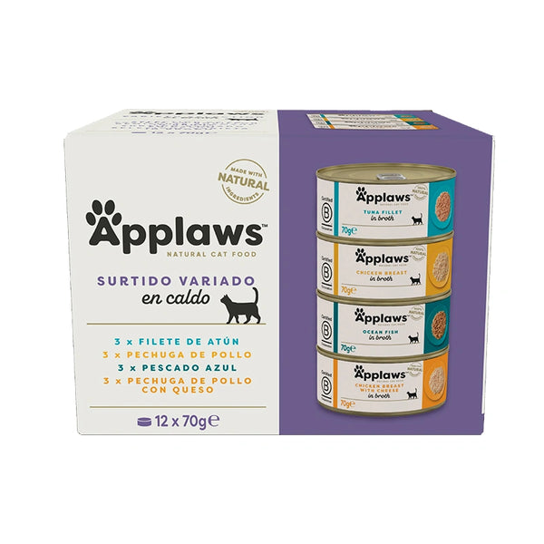 Applaws Gato Lata Seleccion Suprema Multipack 12X70Gr