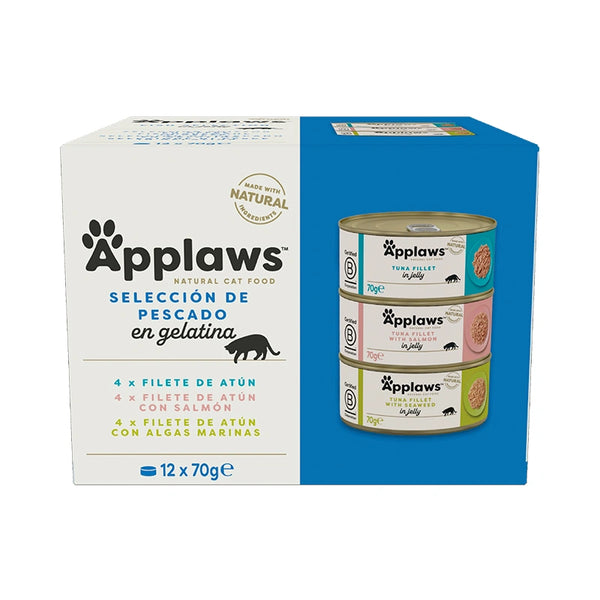 Applaws Gato Lata Selec Pescado Gelatina Multi 12X70Gr