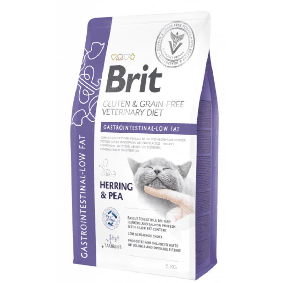BRIT PIENSO GF DIETA GATO GASTROINTESTINAL-LOW FAT 5 KG