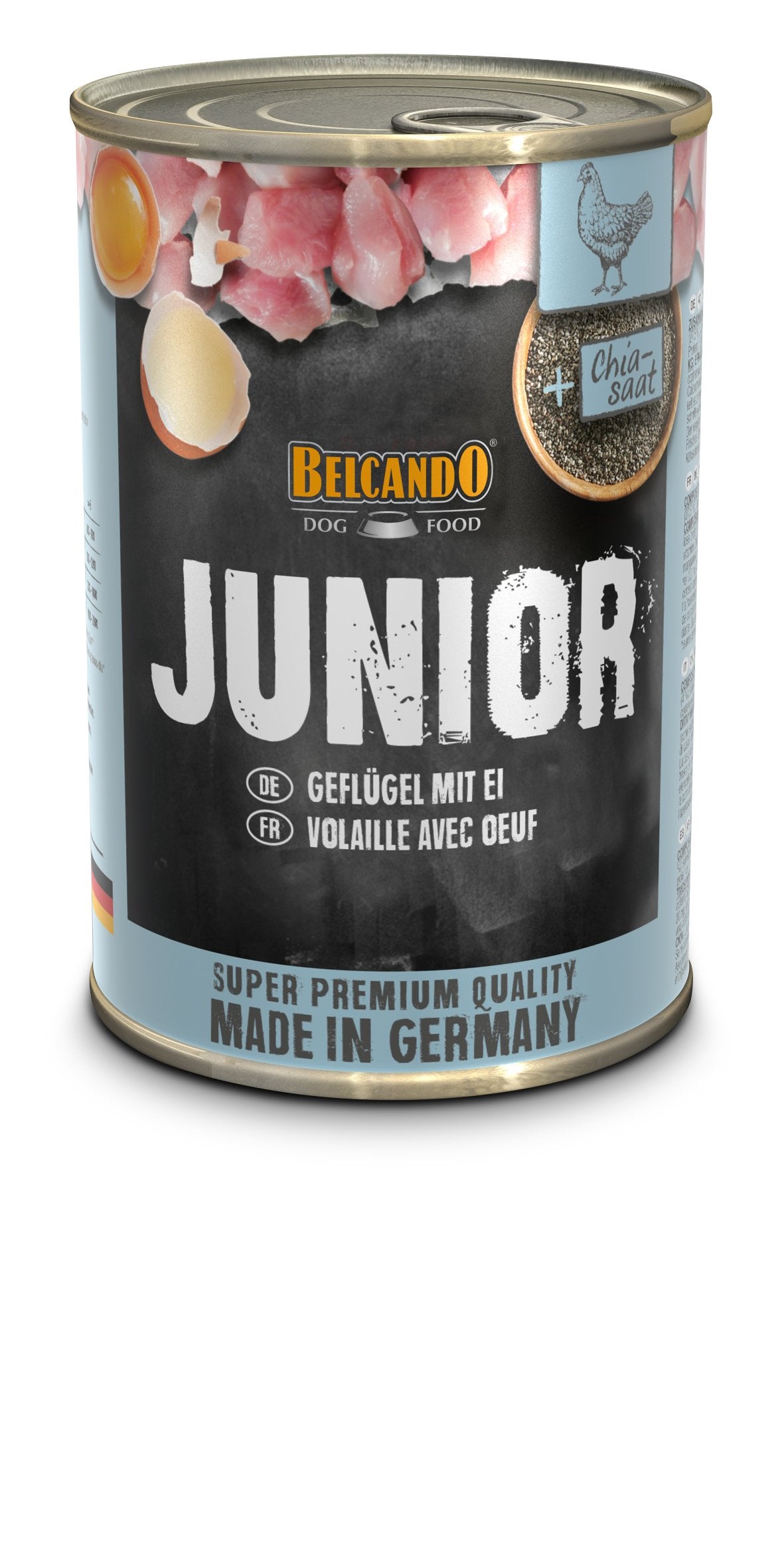 Belcando Junior ave con huevos