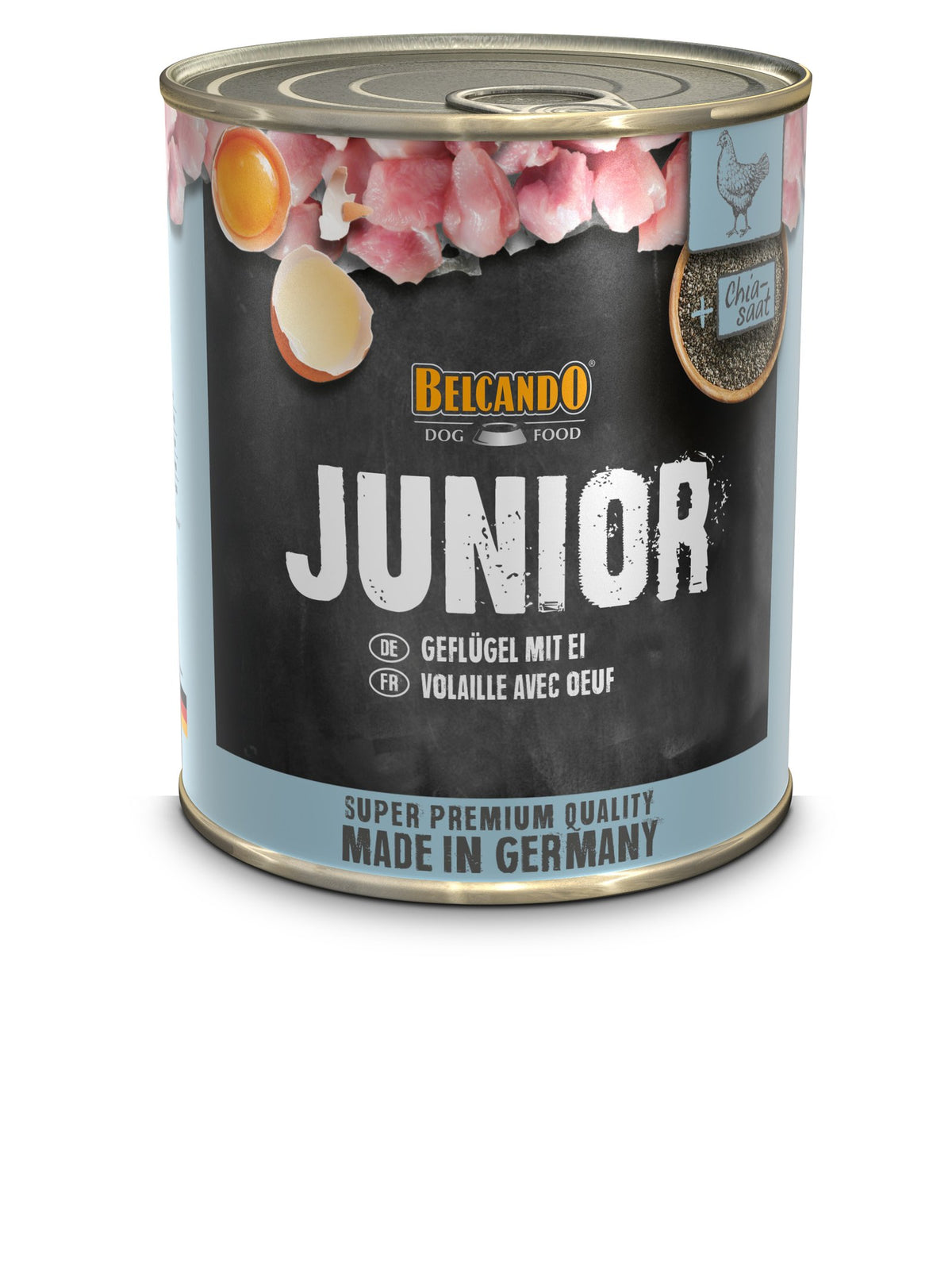 Belcando Junior ave con huevos